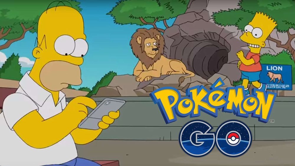 Anche i Simpson sono alle prese con Pokemon Go.jpg Anche i Simpson sono alle prese con Pokemon Go.jpg
